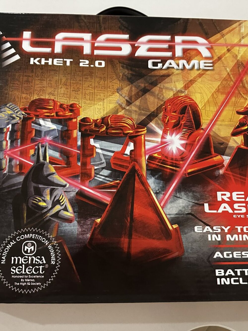 Laser Khet 2.0 Board Game Strategy Mensa 100% Complete Tested with New Batteries